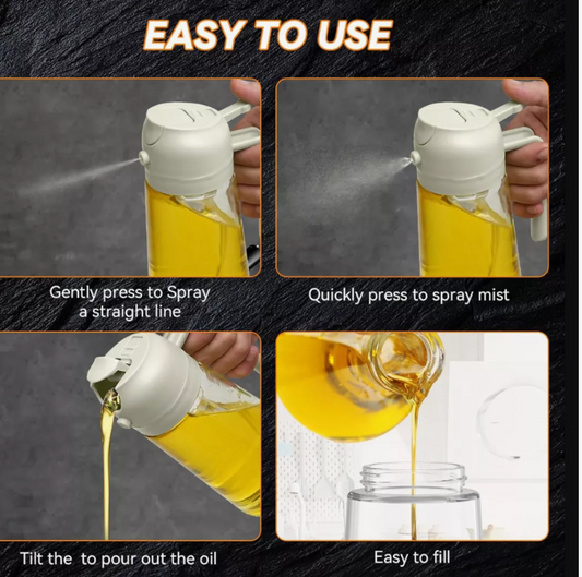 🍇Botella Dispensadora De Aceite Para Cocina Con Pulverizador