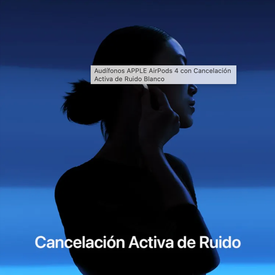 Airpods serie 4 • Cancelacion de ruido