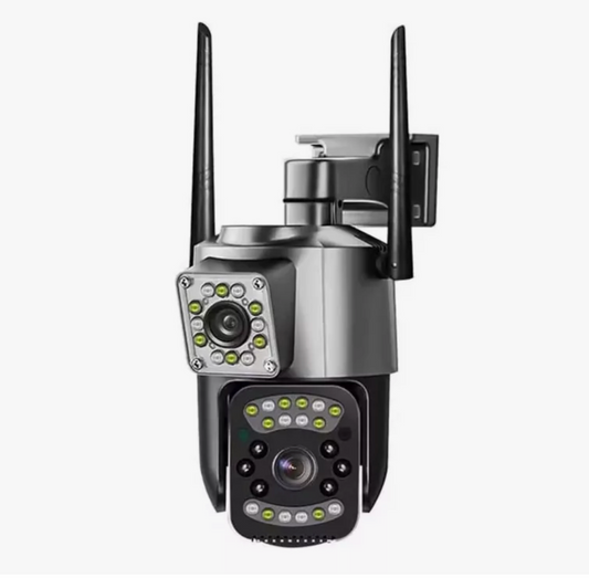 💕 Camara de seguridad exterior doble lente