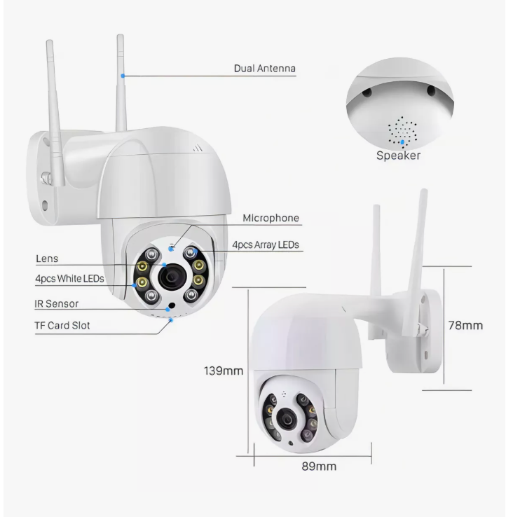 💕 Camara de seguridad domo wifi