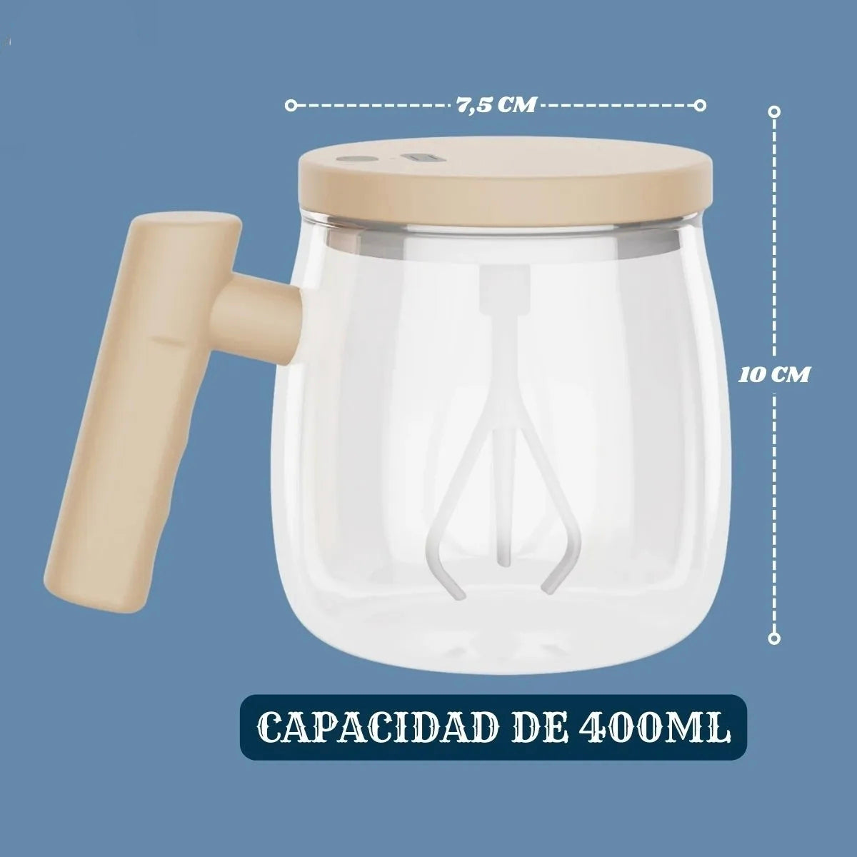 🎯 Vaso mezclador de vidrio