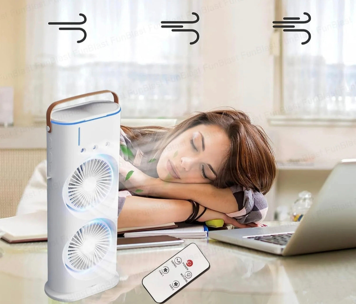 🍇 Humidificador / ventilador doble