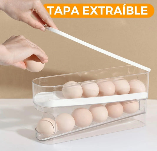 🍇 Dispensador de huevos 2 niveles