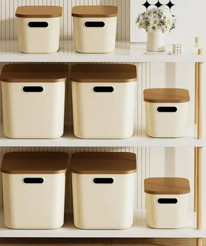 🧺 Almacenador con tapa medidas: 14cmx24.5cmx17cm